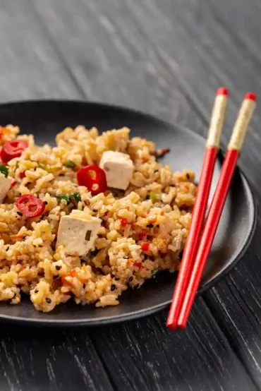 Cauliflower Fried Rice in a bowl